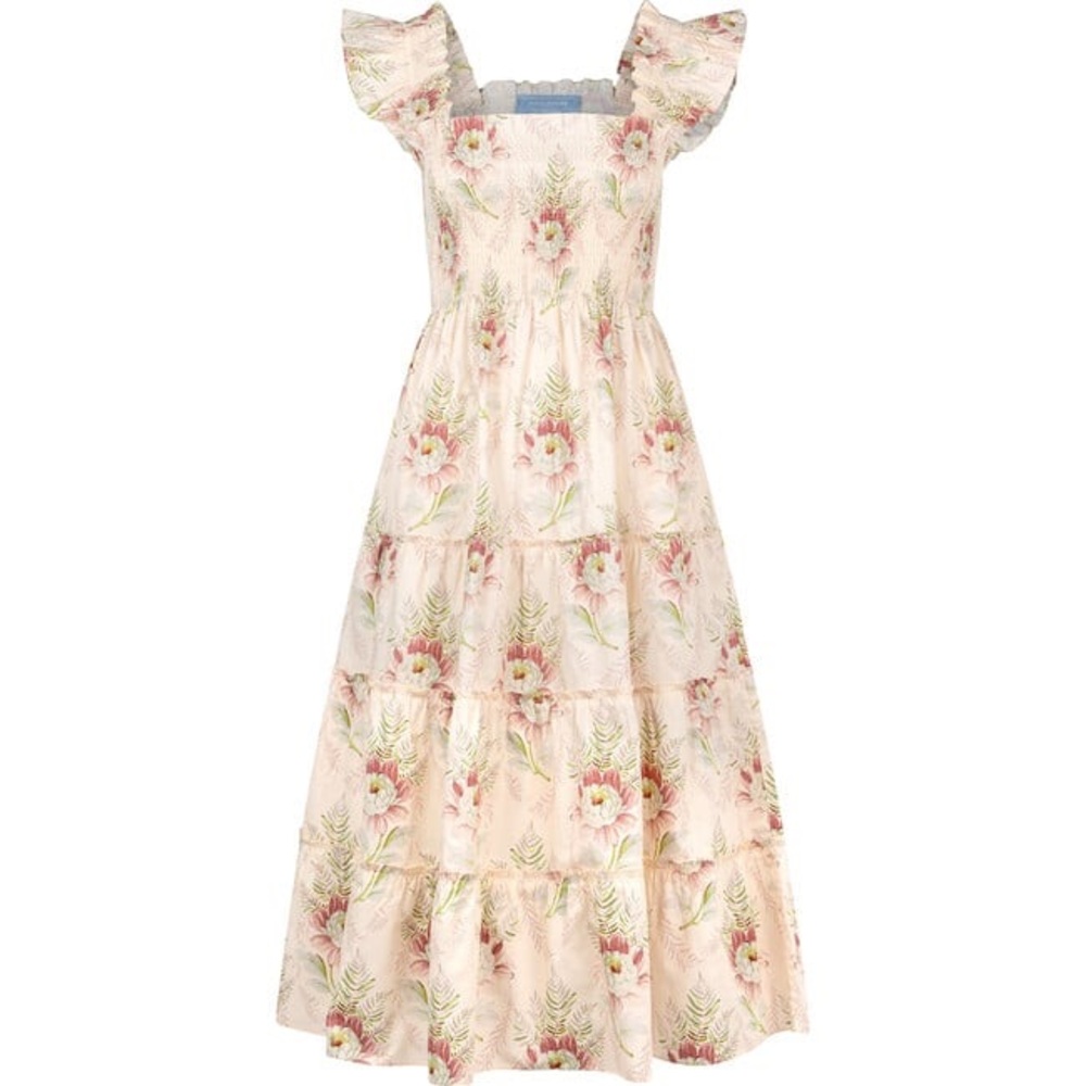 Hill House Paradise Floral Ellie Dress With Matching Belle Bow XS